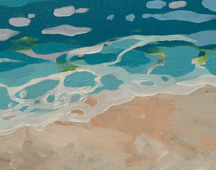 Strandszene Malerei 6